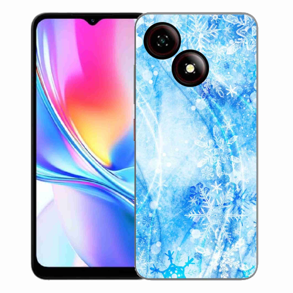 Gélový kryt mmCase na ZTE Blade A35E - snehové vločky