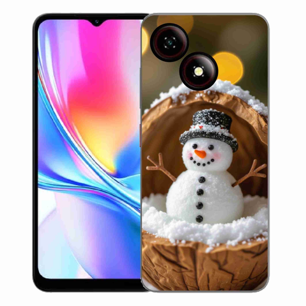 Gélový kryt mmCase na ZTE Blade A35E - snehuliak 4