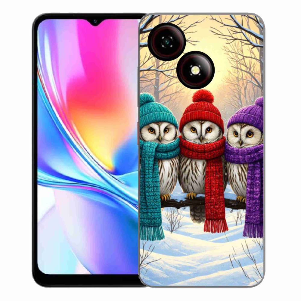 Gélový kryt mmCase na ZTE Blade A35E - soví priatelia