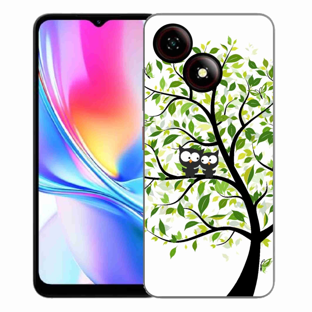 Gélový kryt mmCase na ZTE Blade A35E - malej sovy na strome