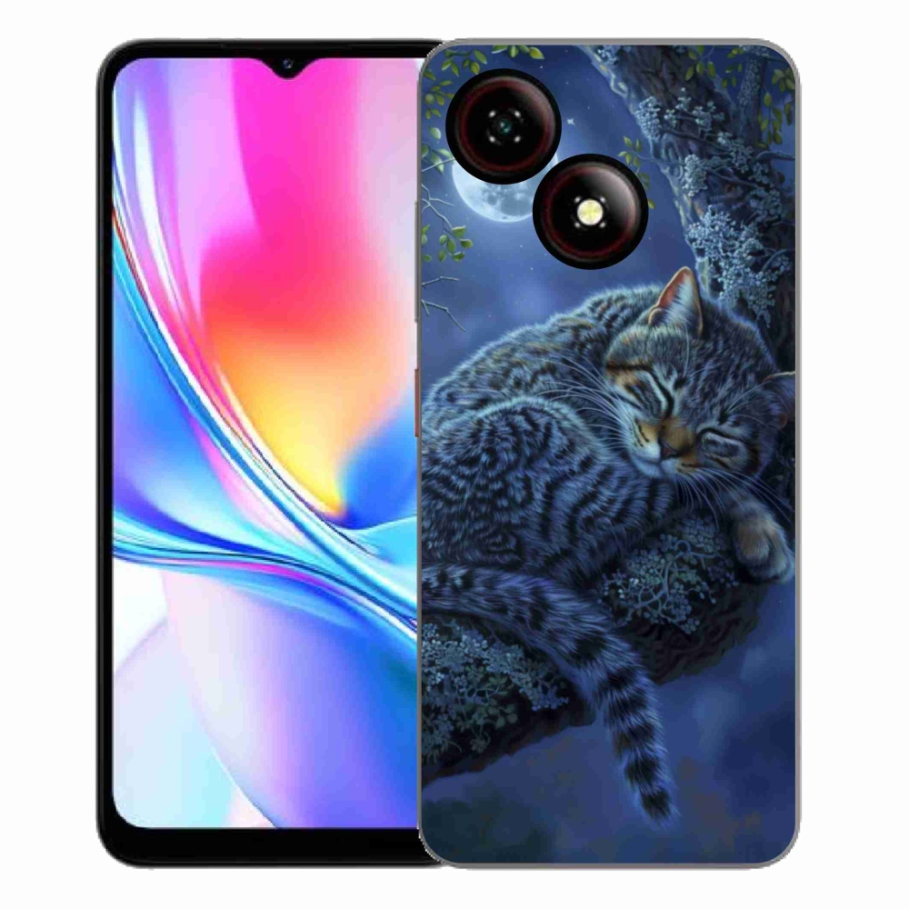Gélový kryt mmCase na ZTE Blade A35E - spiaca mačka