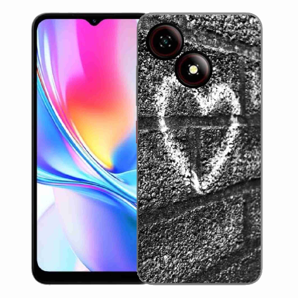 Gélový kryt mmCase na ZTE Blade A35E - srdce na stene
