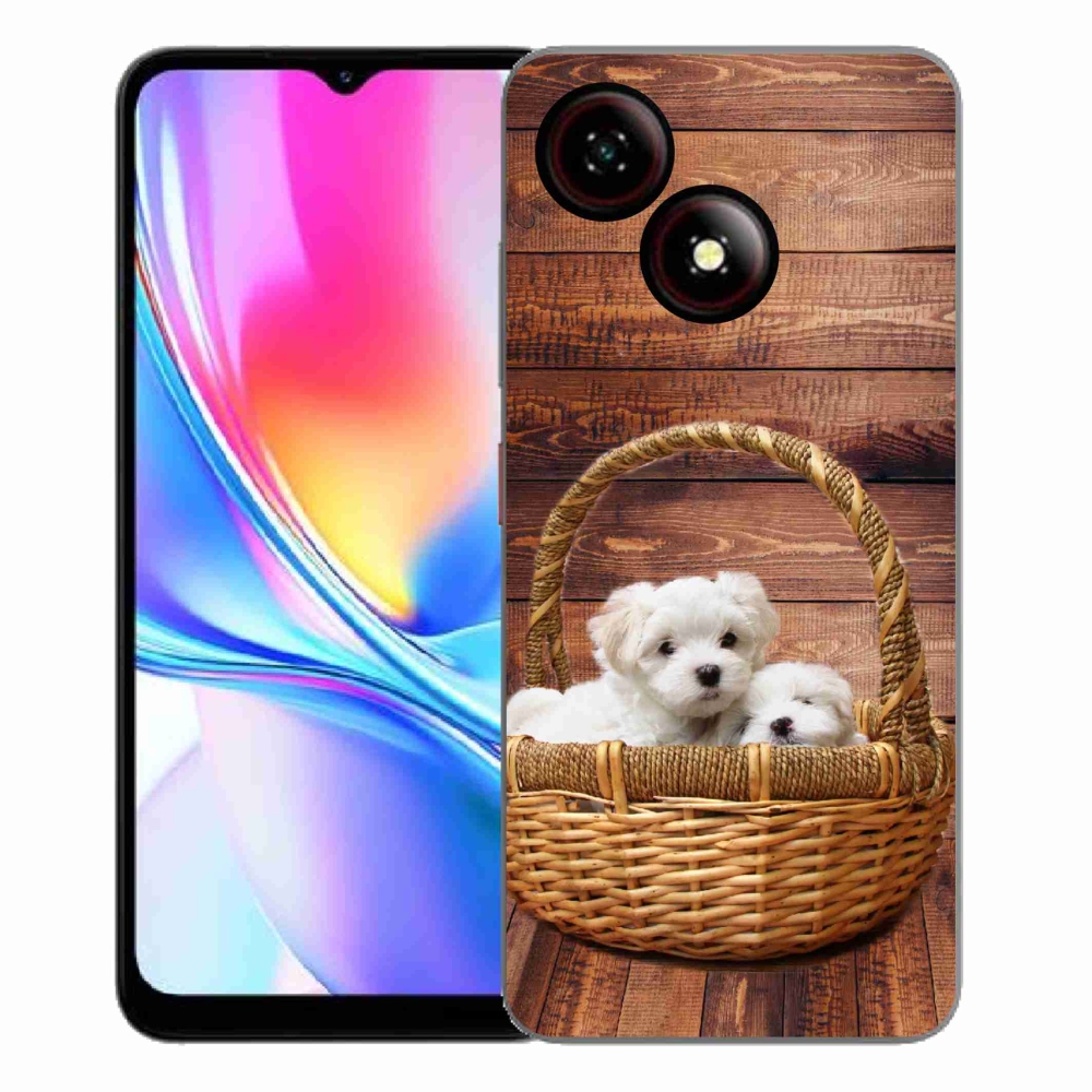 Gélový kryt mmCase na ZTE Blade A35E - šteniatka