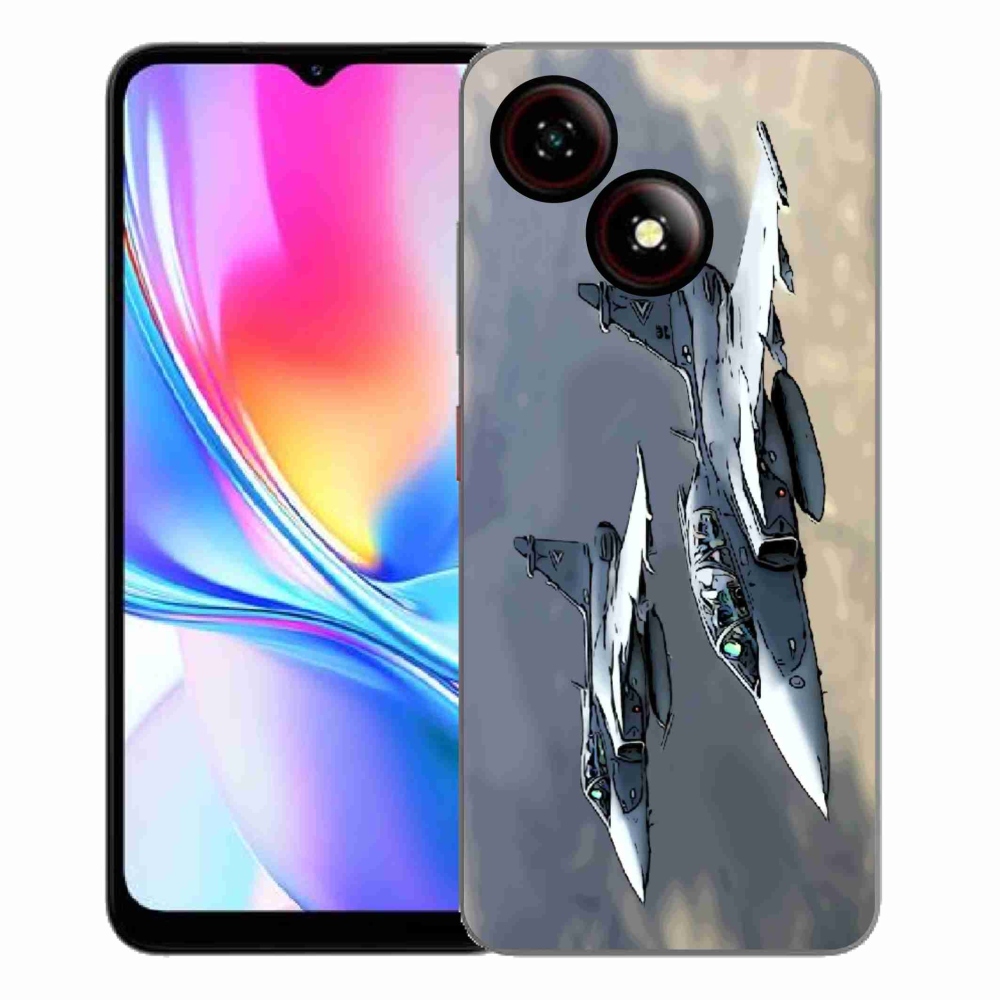 Gélový kryt mmCase na ZTE Blade A35E - stíhačky