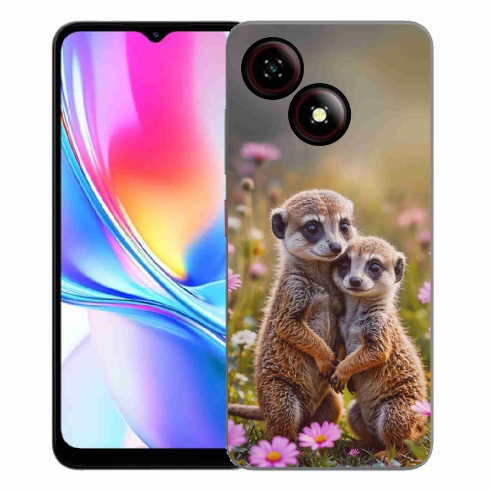 Gélový kryt mmCase na ZTE Blade A35E - surikatí duo