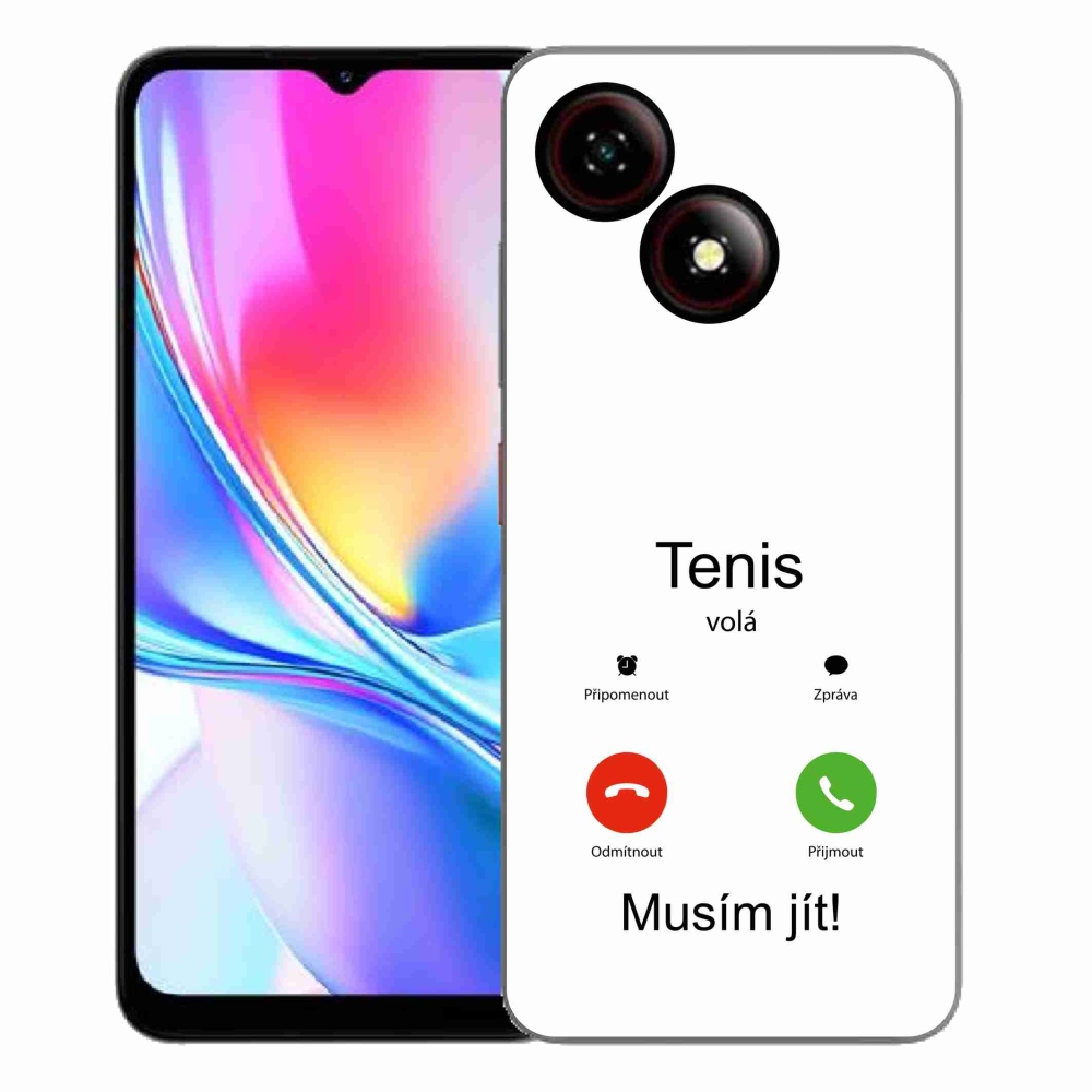 Gélový kryt mmCase na ZTE Blade A35E - tenis volá biele pozadie