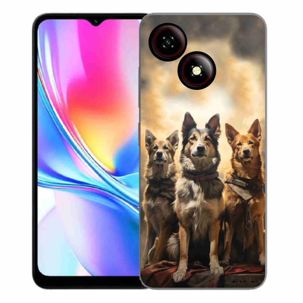 Gélový kryt mmCase na ZTE Blade A35E - tri psy