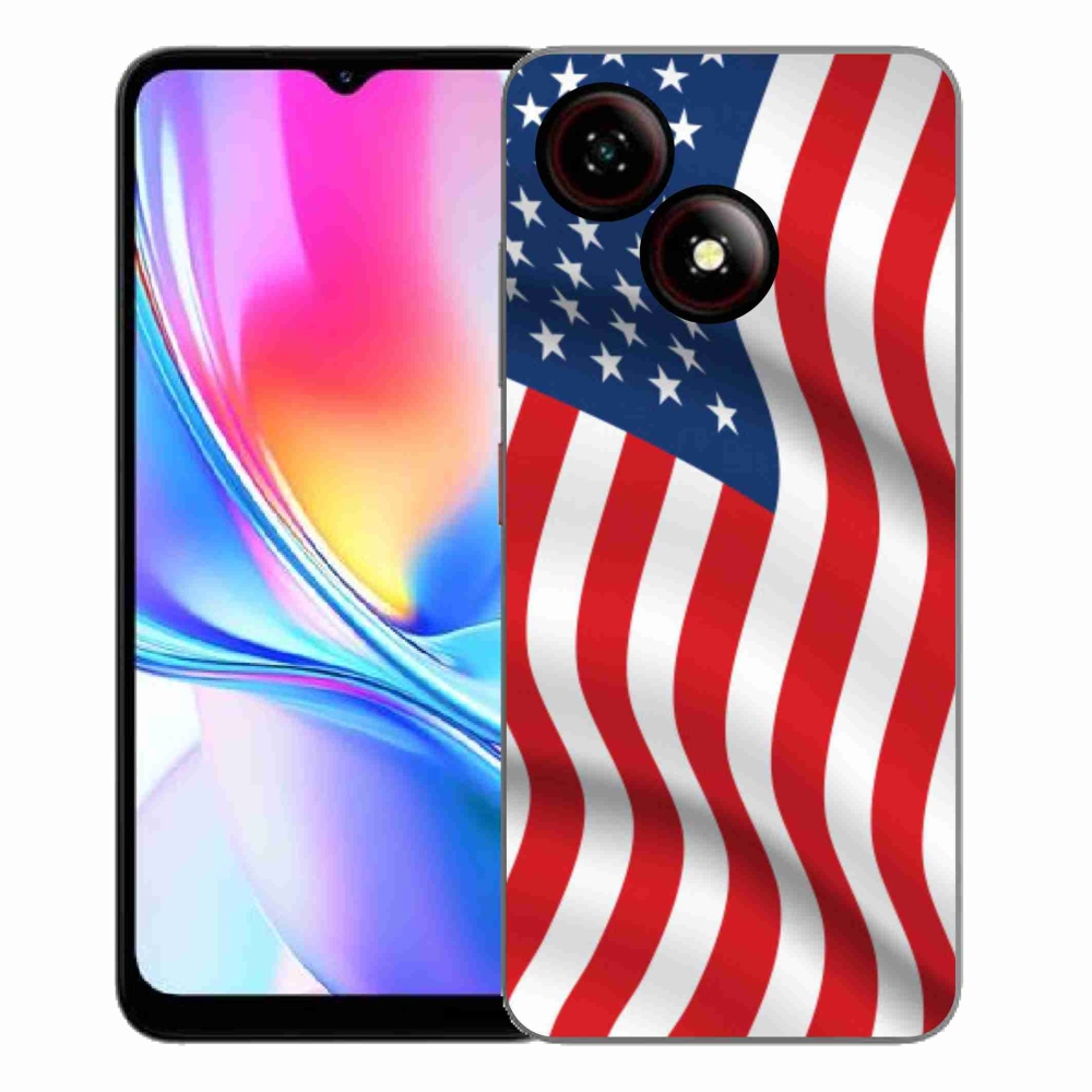 Gélový kryt mmCase na ZTE Blade A35E - USA vlajka