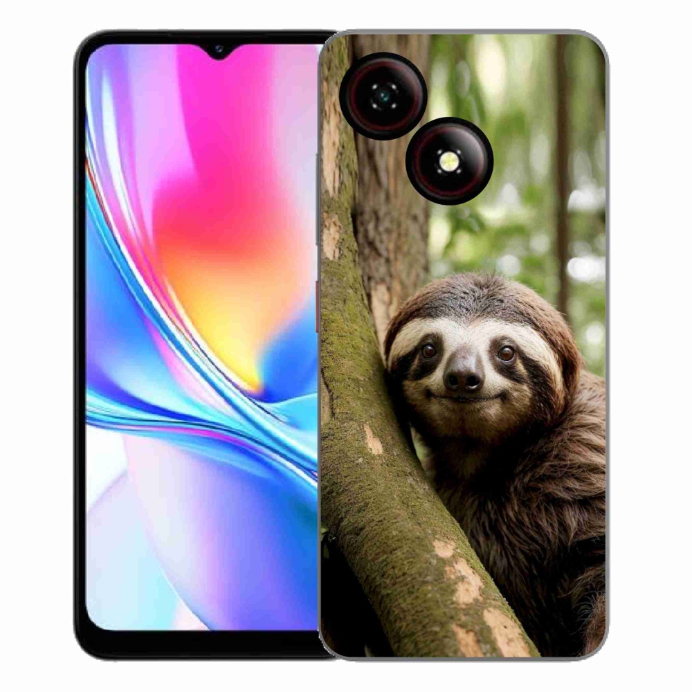 Gélový kryt mmCase na ZTE Blade A35E - usmievavý leňochod