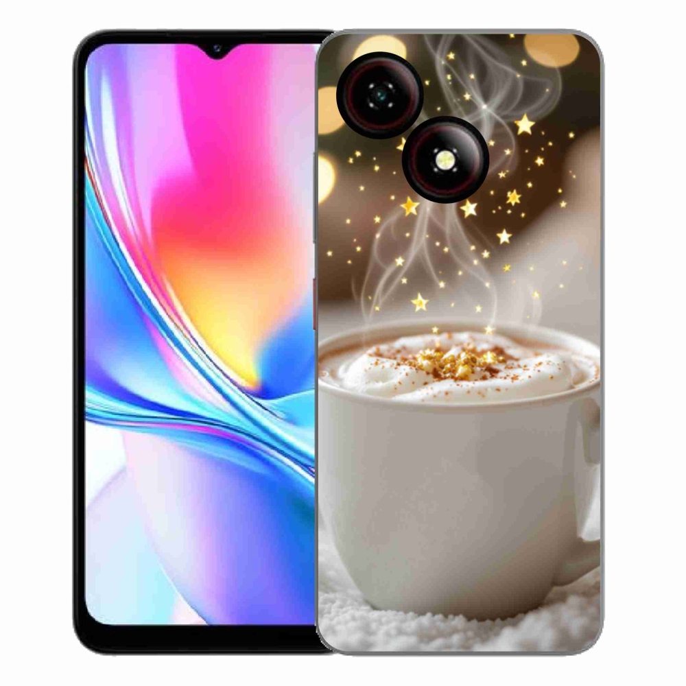 Gélový kryt mmCase na ZTE Blade A35E - vianočný horúci nápoj