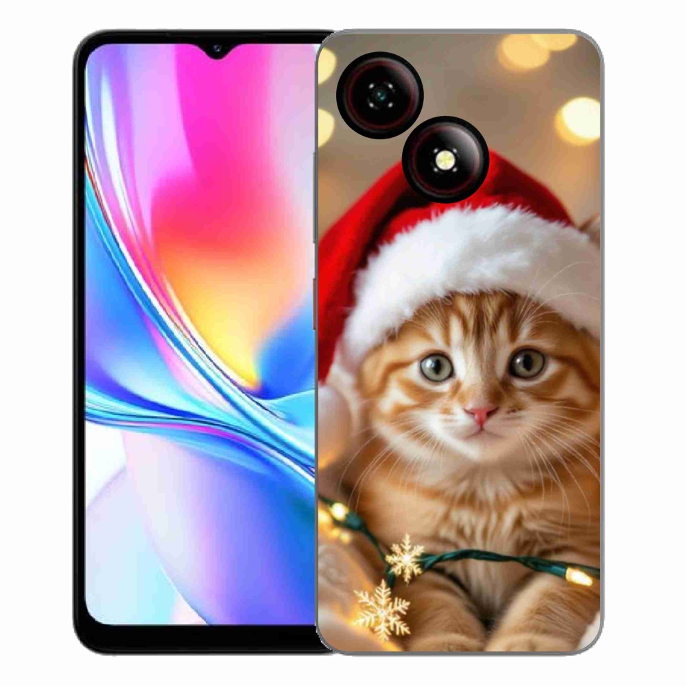 Gélový kryt mmCase na ZTE Blade A35E - vianočné mačiatko