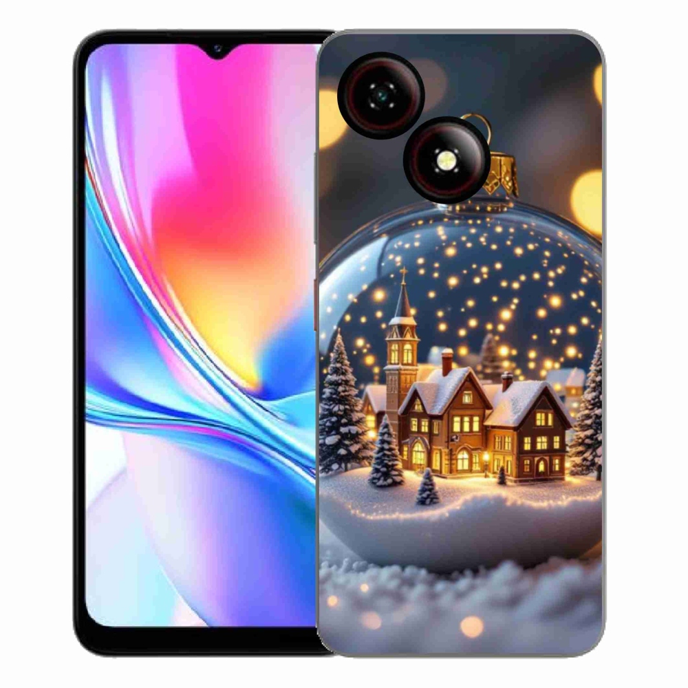 Gélový kryt mmCase na ZTE Blade A35E - vianočné gule 4