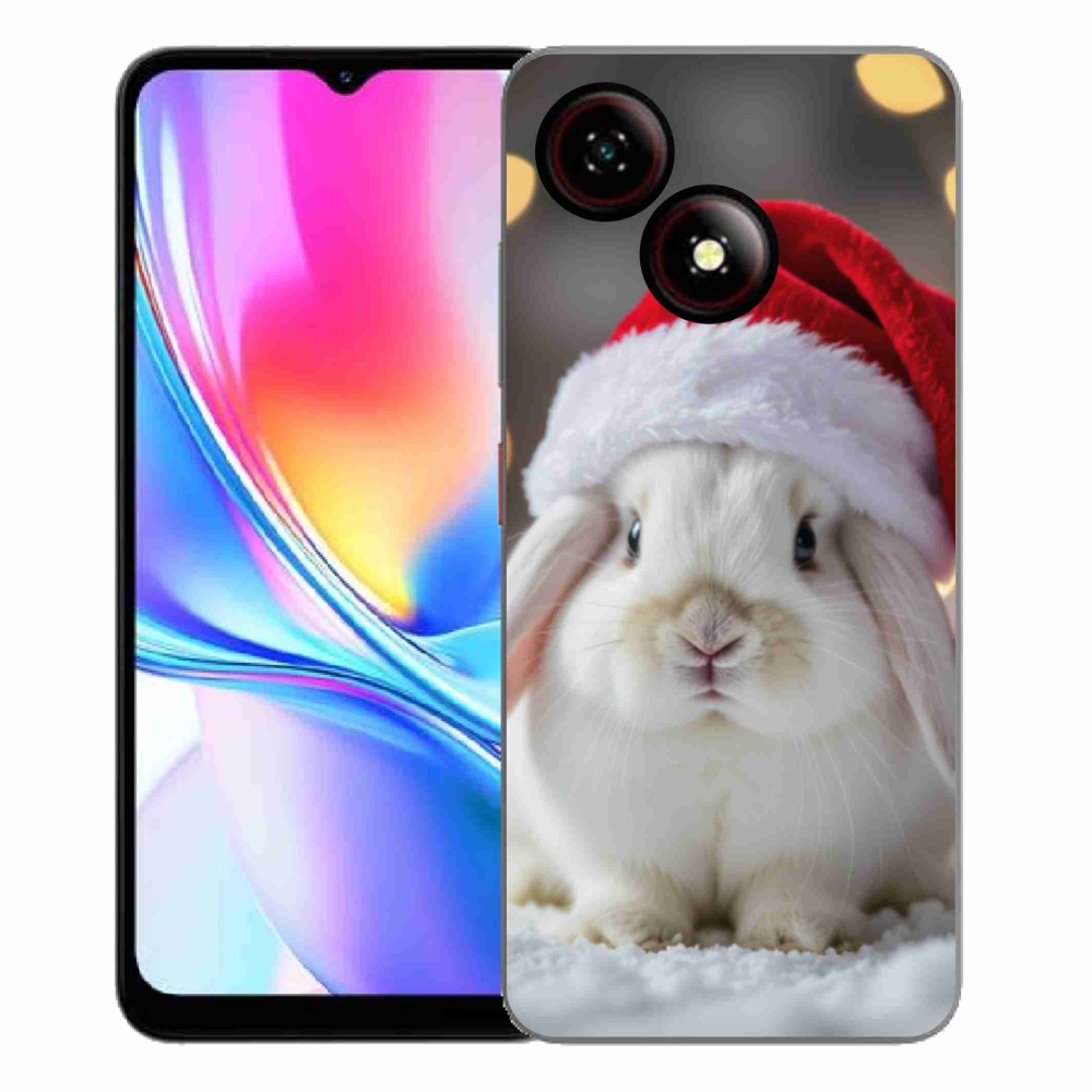 Gélový kryt mmCase na ZTE Blade A35E - vianočný králik