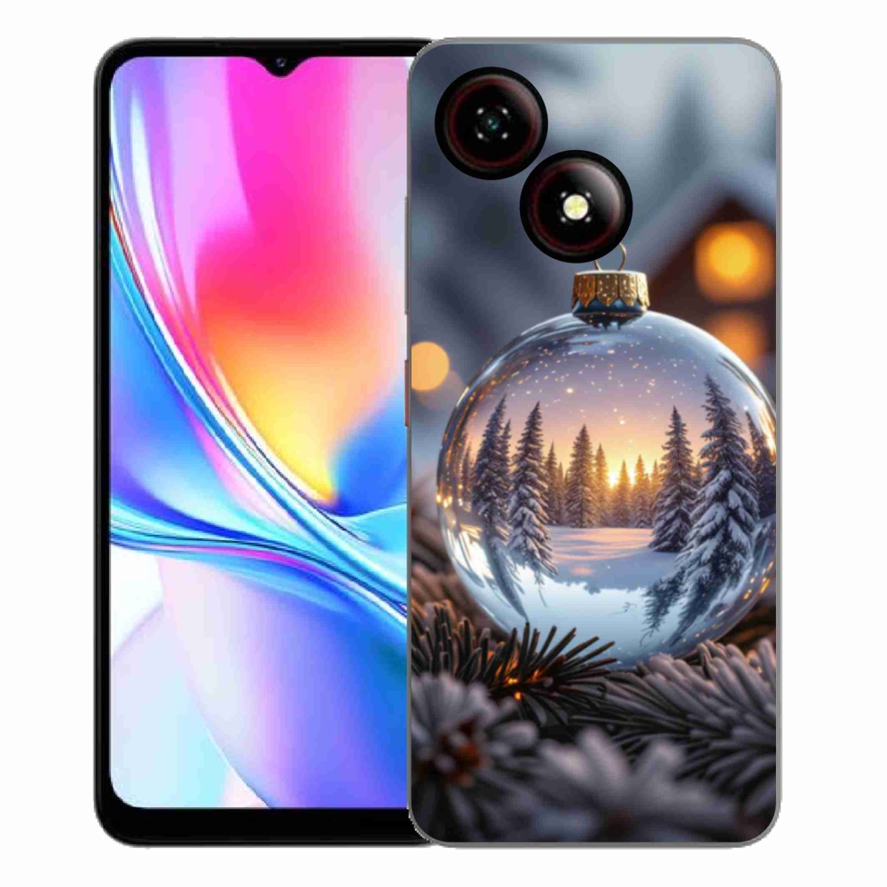 Gélový kryt mmCase na ZTE Blade A35E - vianočná ozdoba