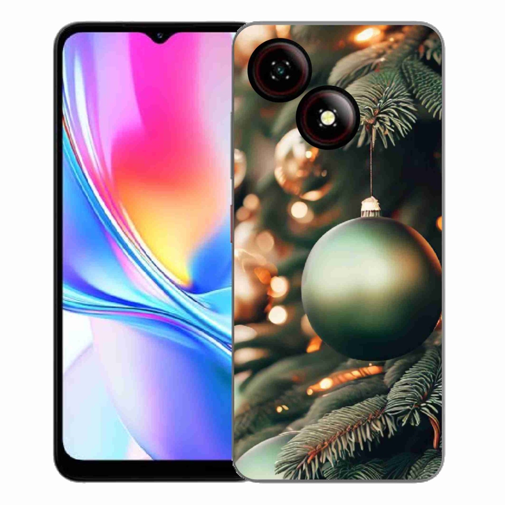 Gélový kryt mmCase na ZTE Blade A35E - vianočné ozdoby 1