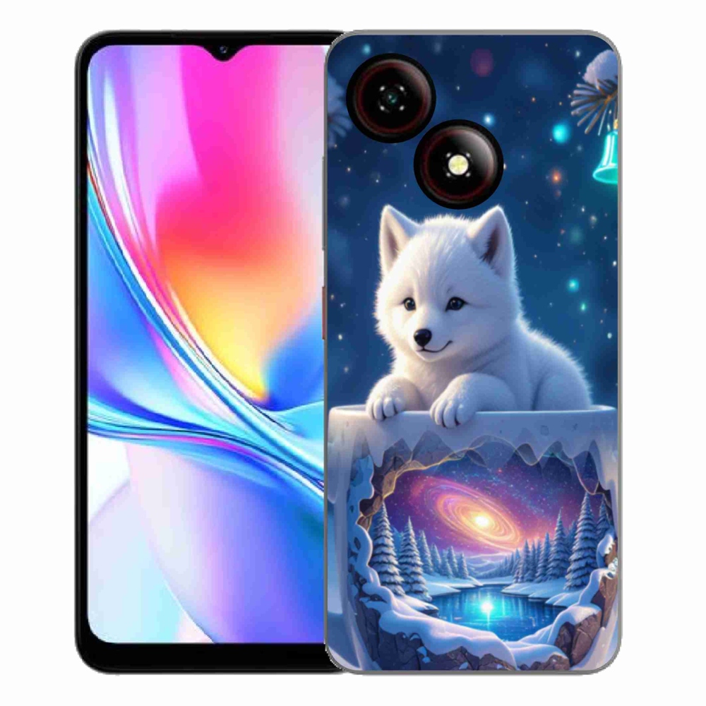 Gélový kryt mmCase na ZTE Blade A35E - vianočné šteňa