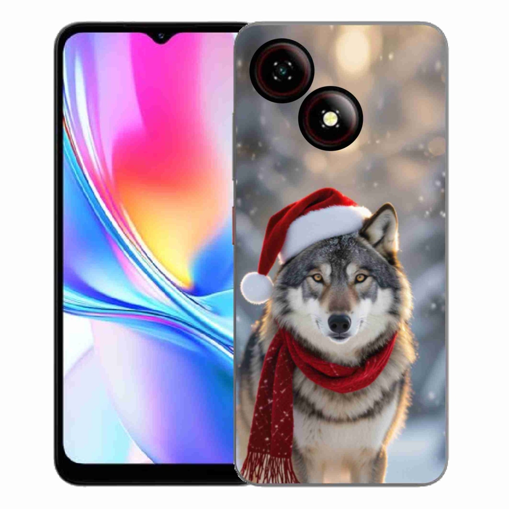 Gélový kryt mmCase na ZTE Blade A35E - vianočný vlk
