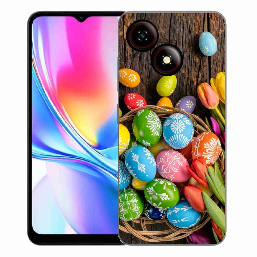 Gélový kryt mmCase na ZTE Blade A35E - veľkonočné vajíčka