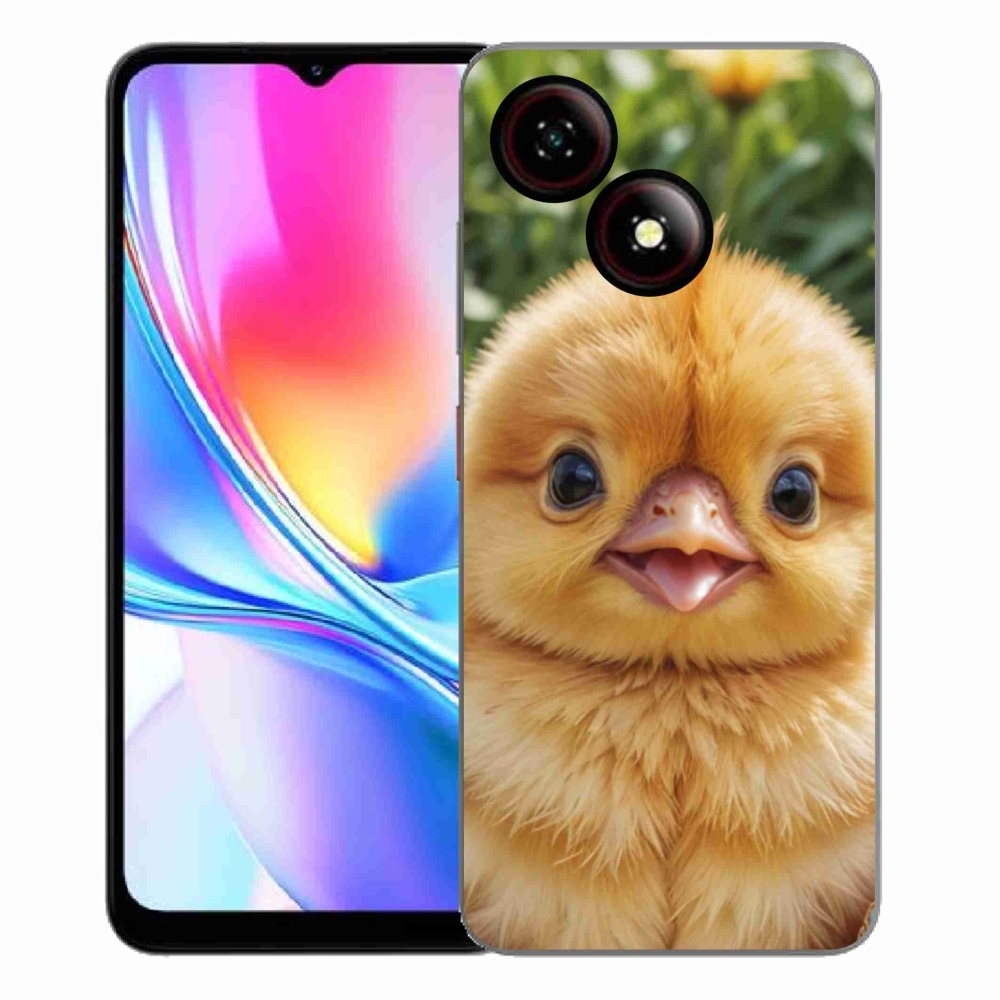 Gélový kryt mmCase na ZTE Blade A35E - veselé kuriatko