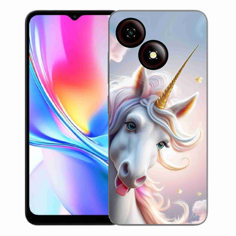 Gélový kryt mmCase na ZTE Blade A35E - veselý jednorožec