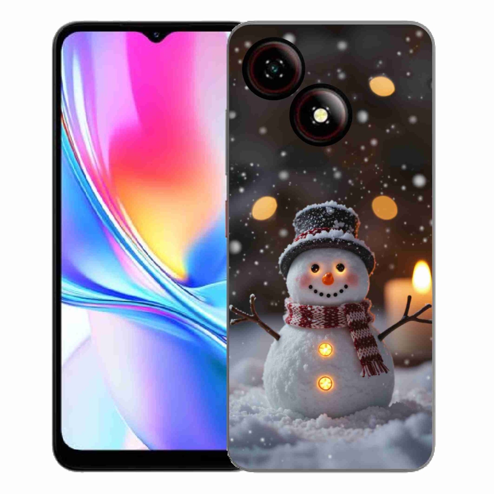 Gélový kryt mmCase na ZTE Blade A35E - veselý snehuliak