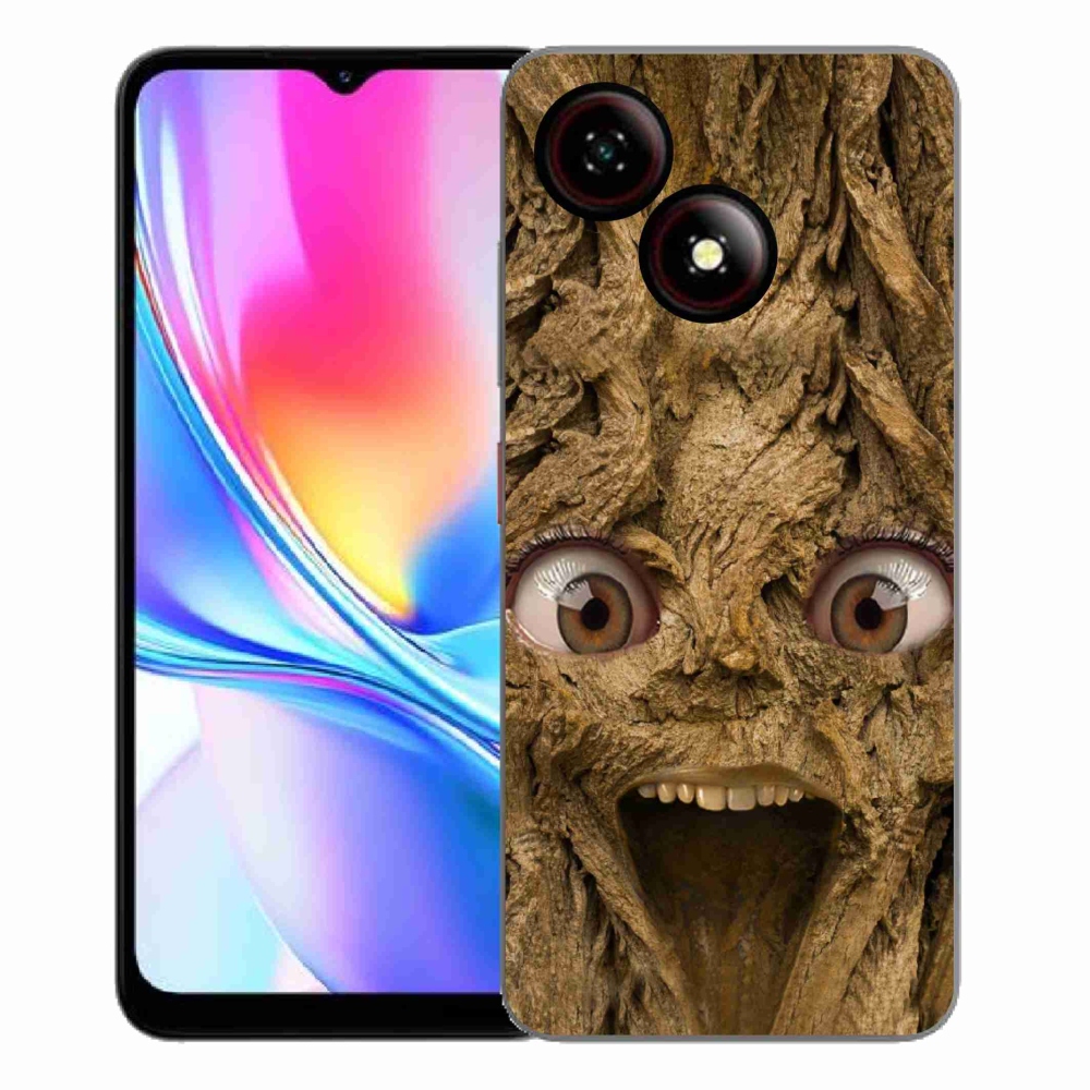 Gélový kryt mmCase na ZTE Blade A35E - veselý strom s očami