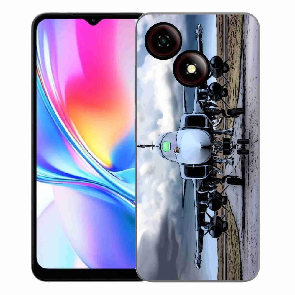 Gélový kryt mmCase na ZTE Blade A35E - vojenské lietadlo
