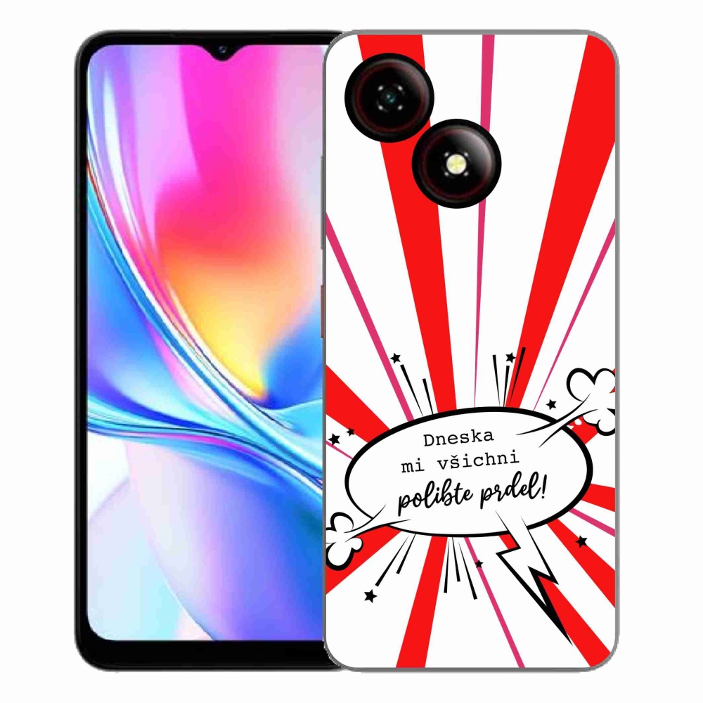 Gélový kryt mmCase na ZTE Blade A35E - vtipný text 15 biele pozadie