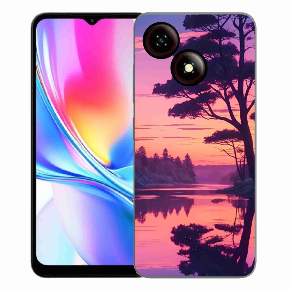Gélový kryt mmCase na ZTE Blade A35E - západ slnka nad jazerom