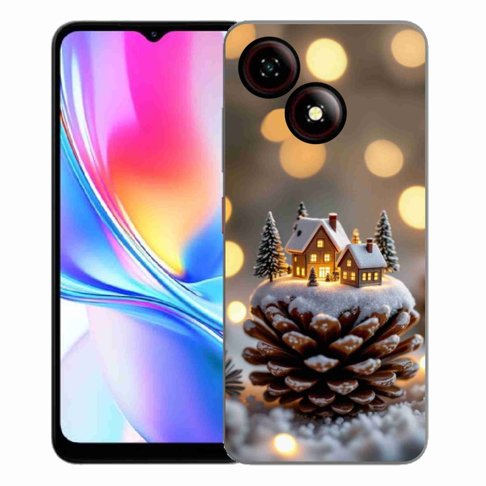 Gélový kryt mmCase na ZTE Blade A35E - zimná dedinka