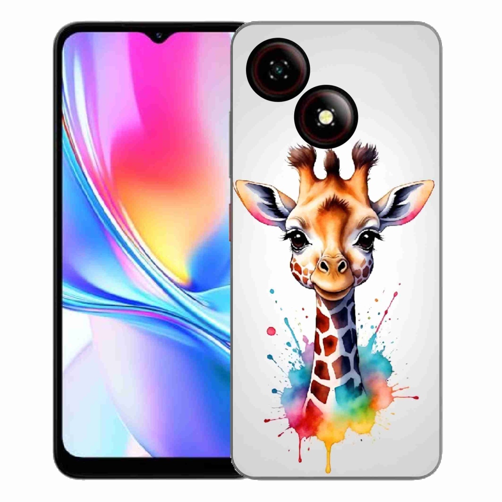 Gélový kryt mmCase na ZTE Blade A35E - žirafa 1