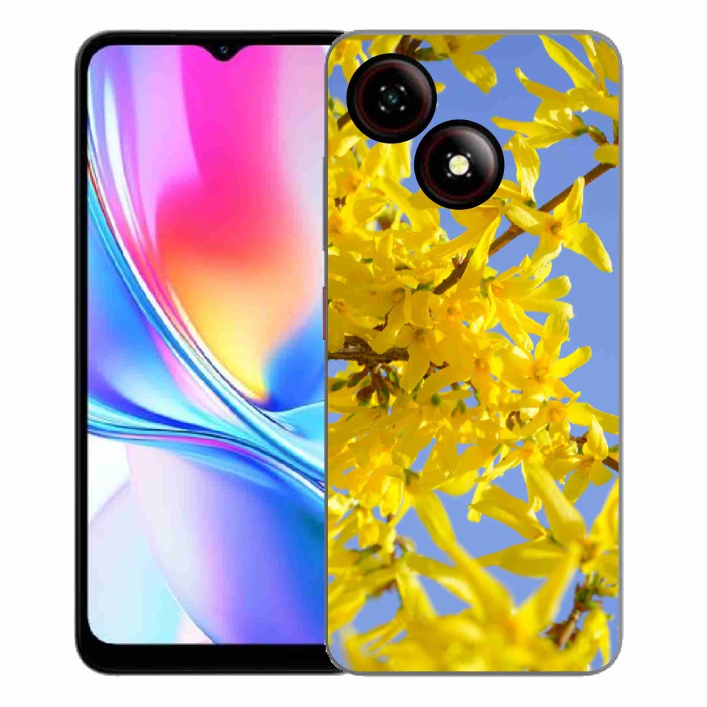 Gélový kryt mmCase na ZTE Blade A35E - žlté kvety