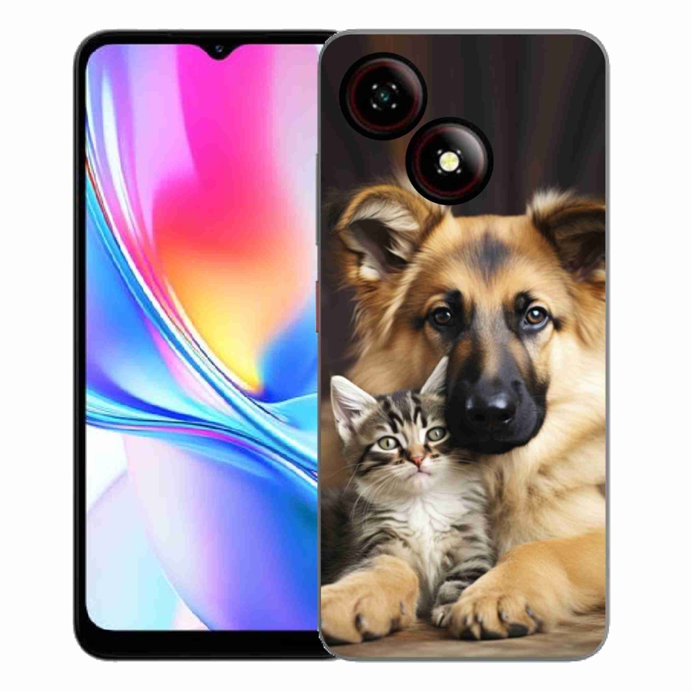 Gélový kryt mmCase na ZTE Blade A35E - zvieracie priateľstvo