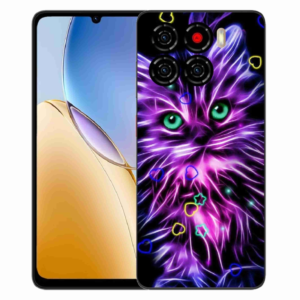 Gélový kryt mmCase na ZTE Blade A56 - abstraktná mačka