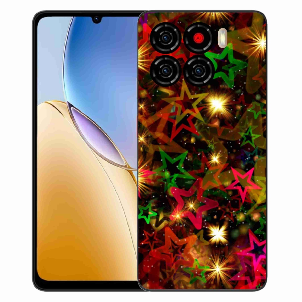 Gélový kryt mmCase na ZTE Blade A56 - farebné hviezdičky