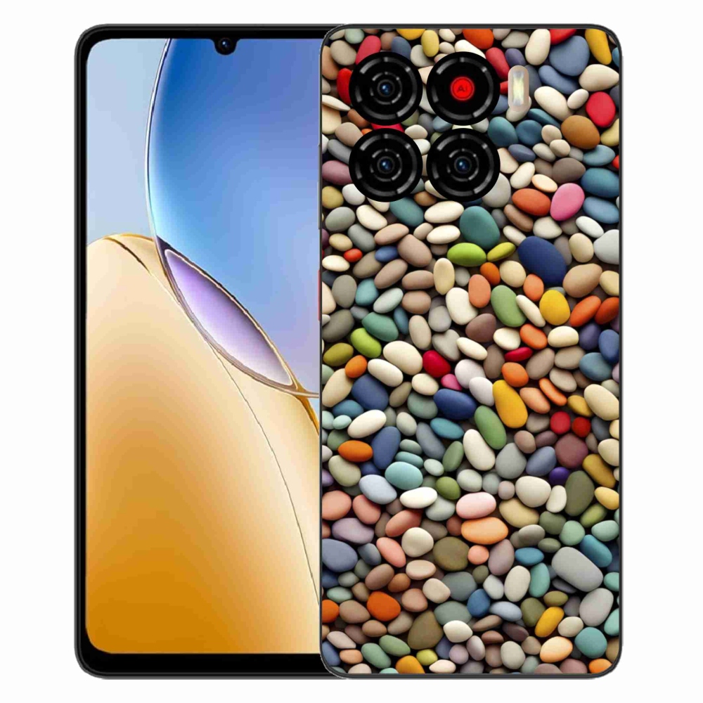 Gélový kryt mmCase na ZTE Blade A56 - farebné kamienky 2
