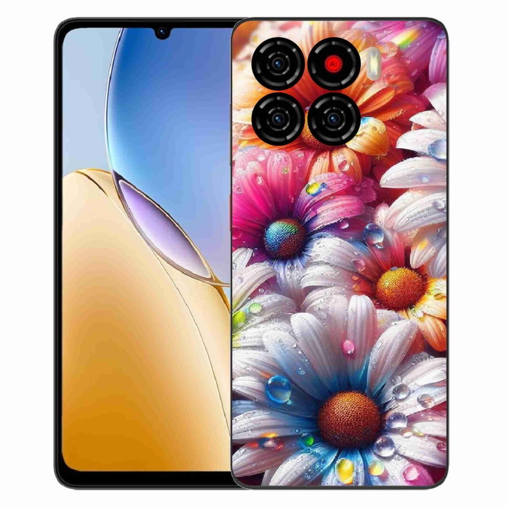 Gélový kryt mmCase na ZTE Blade A56 - farebné margaréty