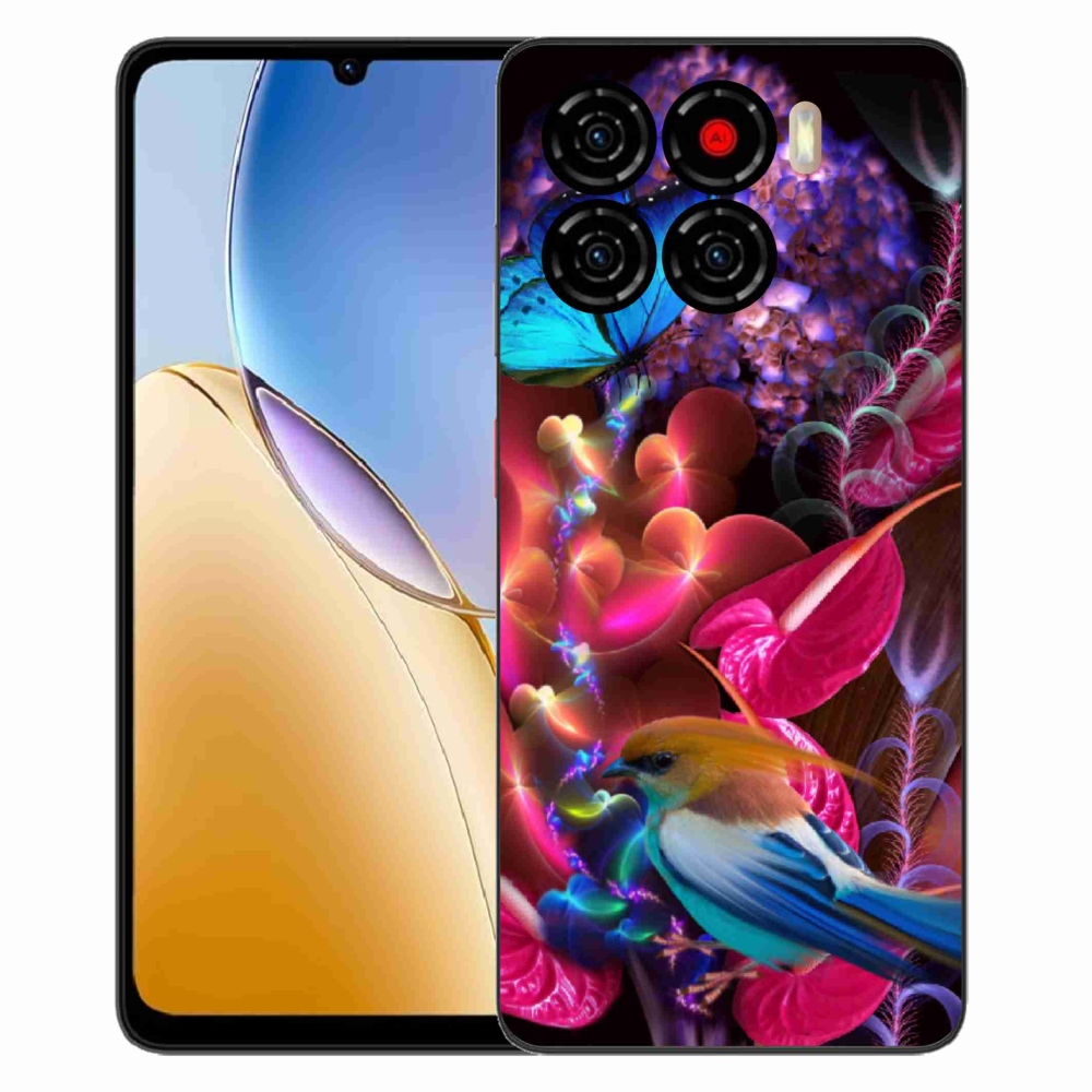 Gélový kryt mmCase na ZTE Blade A56 - farebné kvety