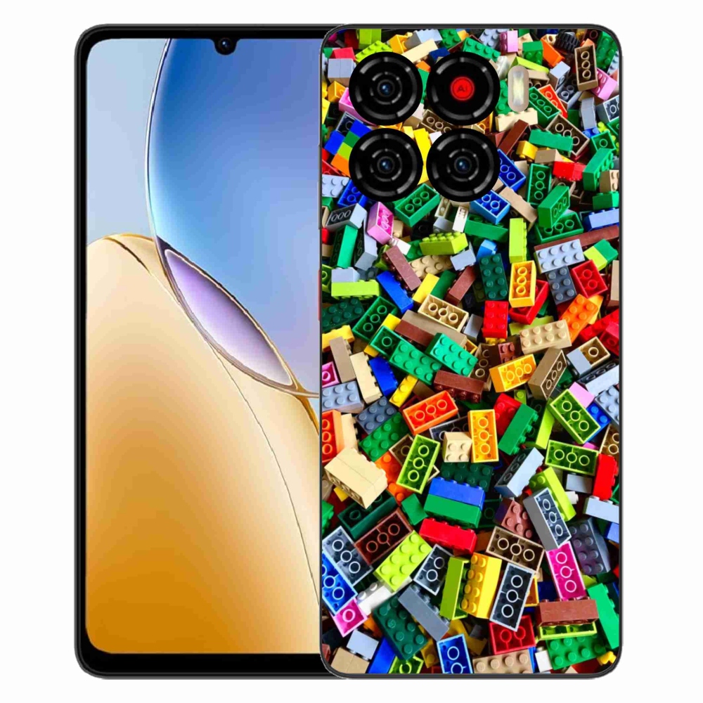 Gélový kryt mmCase na ZTE Blade A56 - farebné stavebné kocky