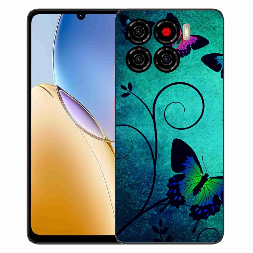 Gélový kryt mmCase na ZTE Blade A56 - farební motýle
