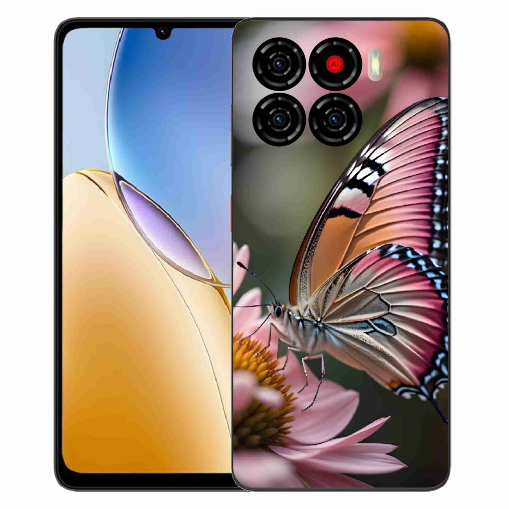 Gélový kryt mmCase na ZTE Blade A56 - farebný motýľ