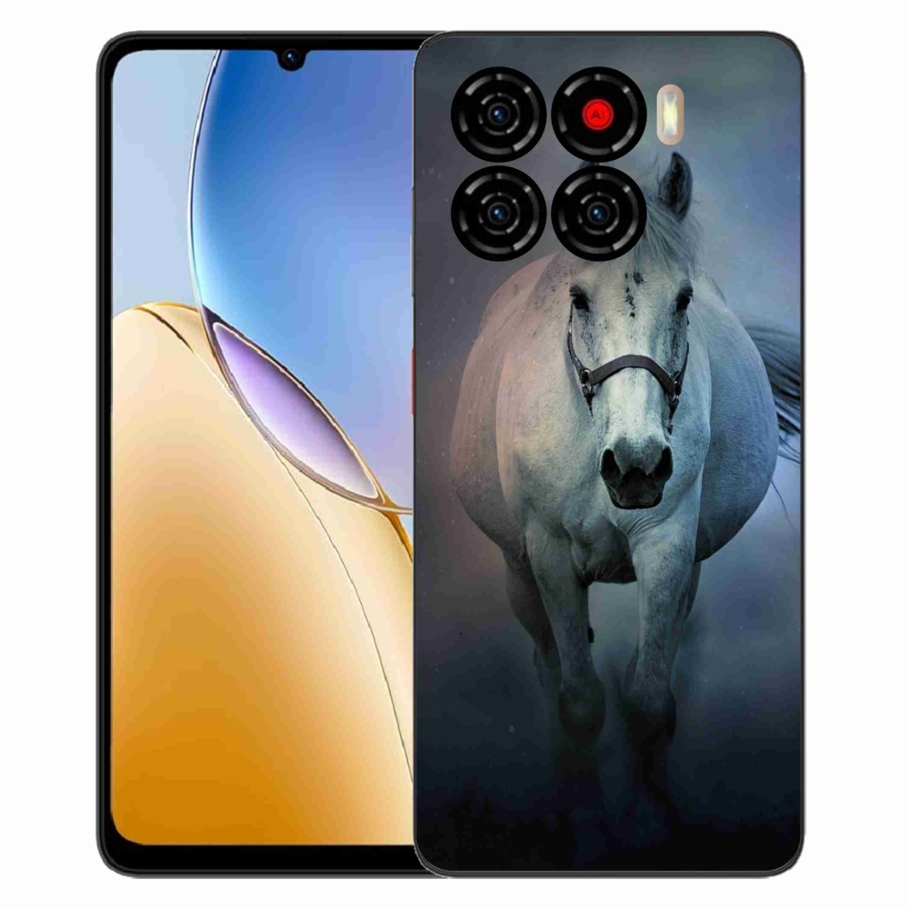 Gélový kryt mmCase na ZTE Blade A56 - bežiaci biely kôň