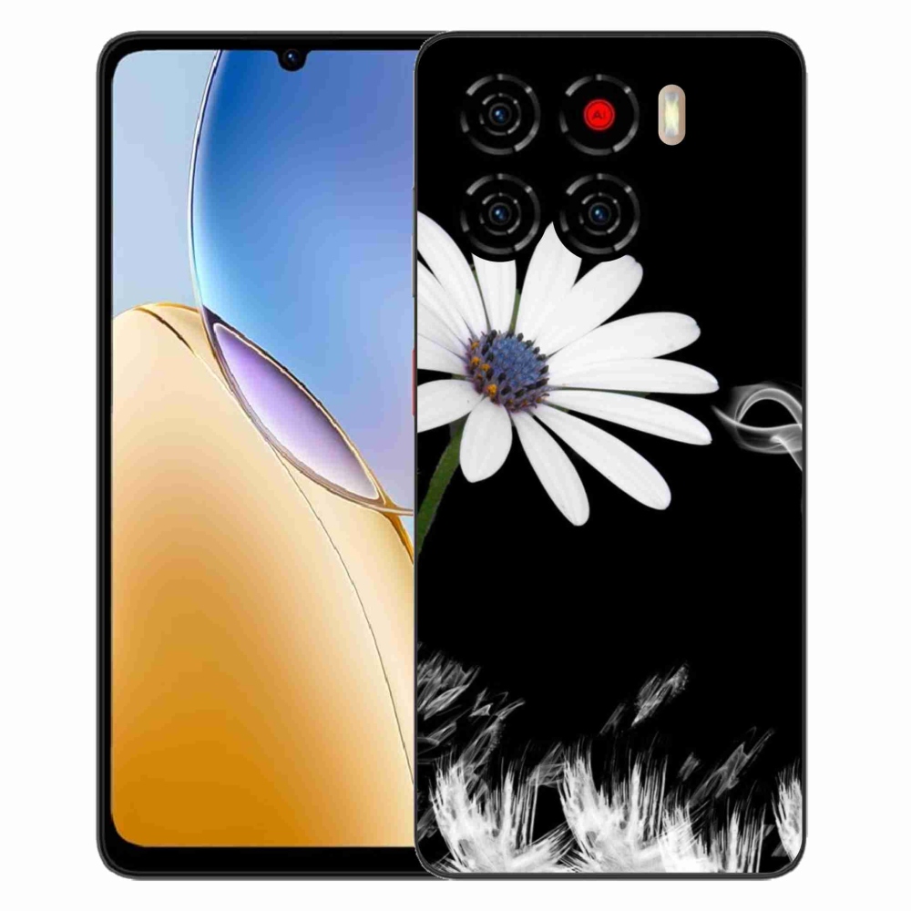 Gélový kryt mmCase na ZTE Blade A56 - biela kvetina