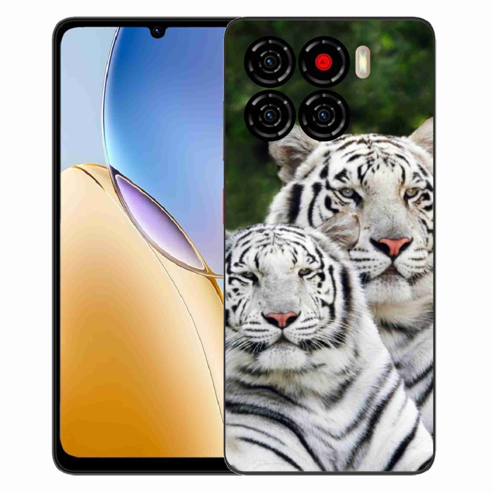 Gélový kryt mmCase na ZTE Blade A56 - bieli tigre