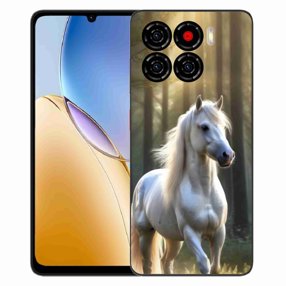 Gélový kryt mmCase na ZTE Blade A56 - biely kôň 3