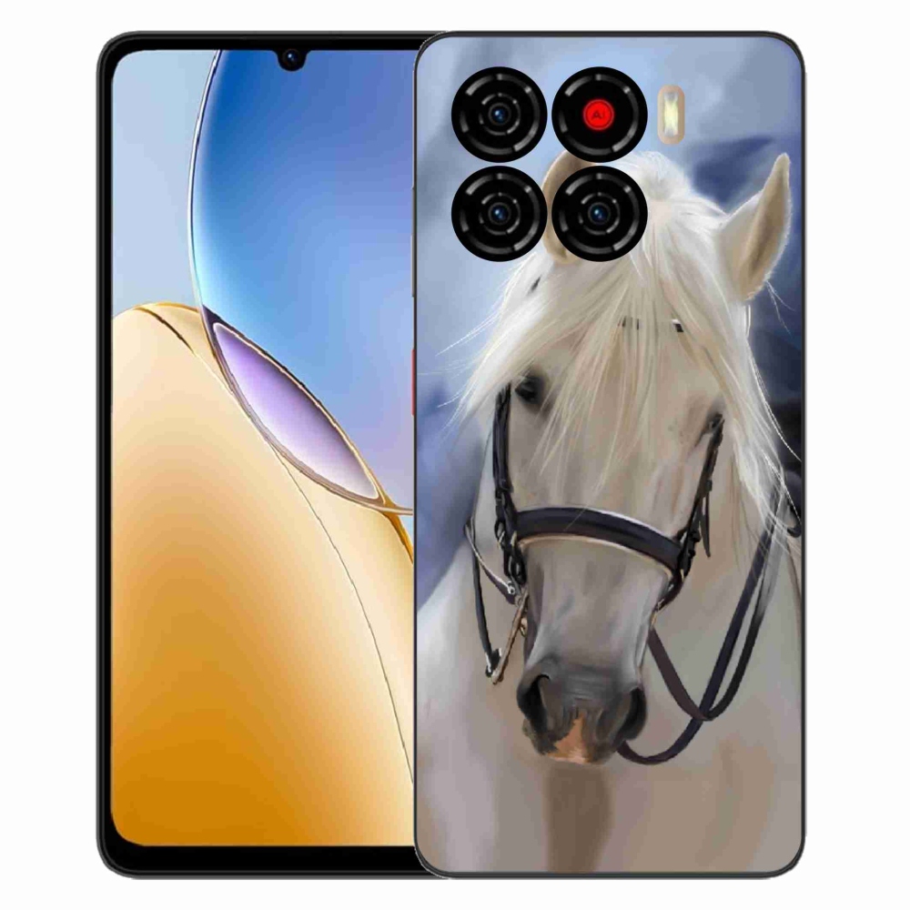 Gélový kryt mmCase na ZTE Blade A56 - biely kôň