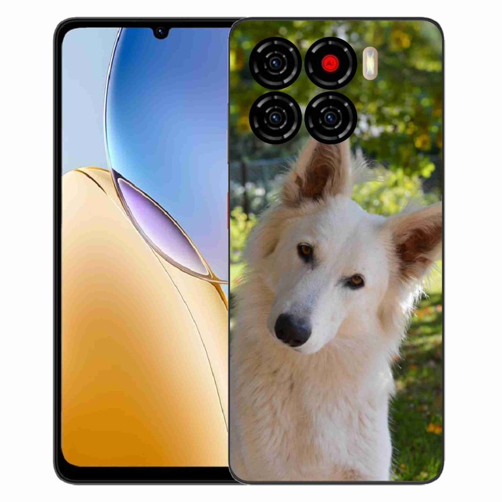 Gélový kryt mmCase na ZTE Blade A56 - biely švajčiarsky ovčiak 1
