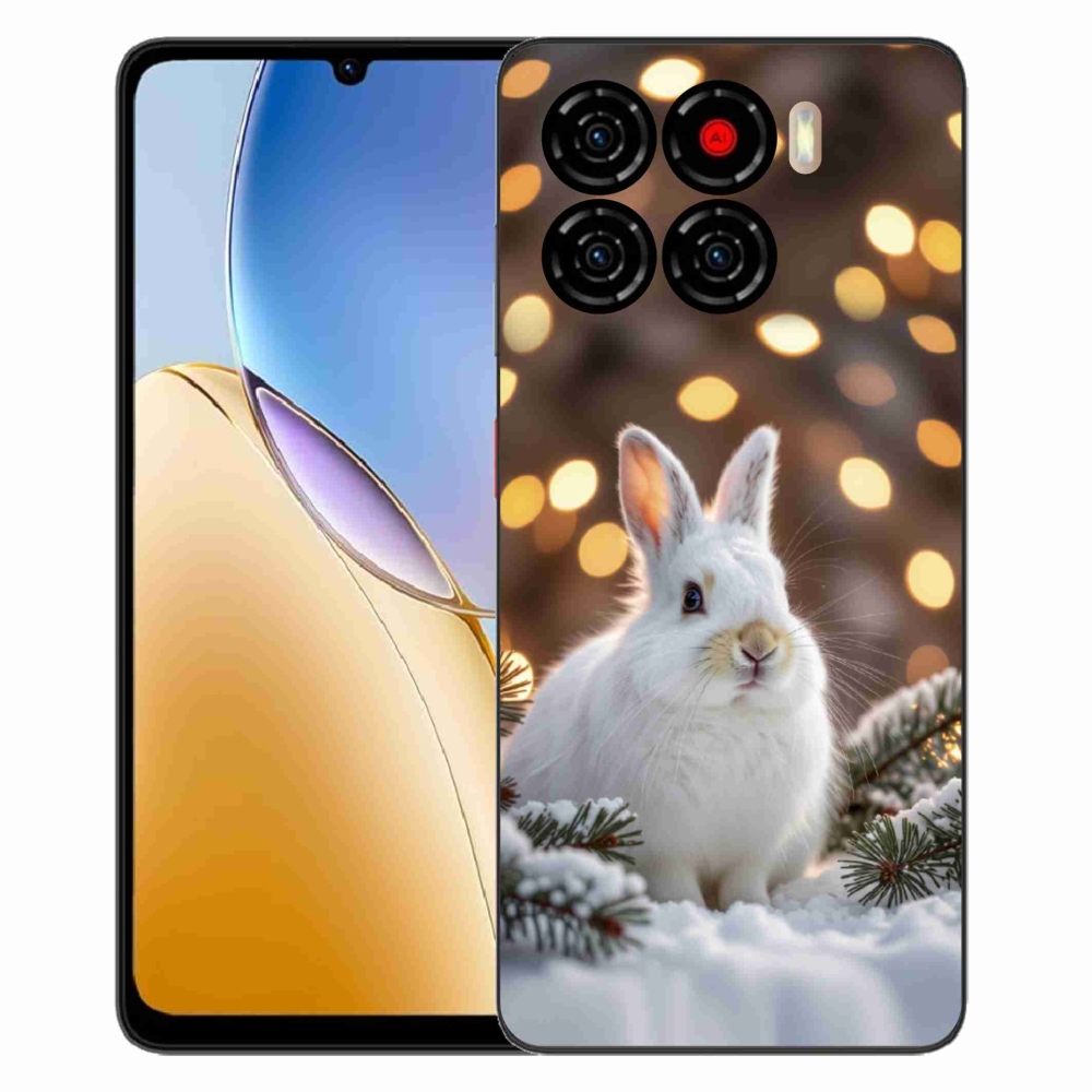 Gélový kryt mmCase na ZTE Blade A56 - biely zajac
