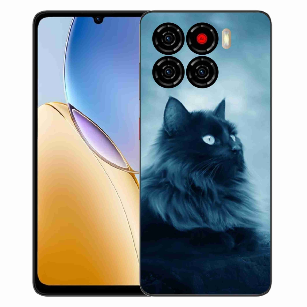 Gélový kryt mmCase na ZTE Blade A56 - čierna mačka 1