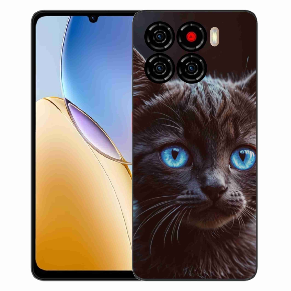 Gélový kryt mmCase na ZTE Blade A56 - čierne mačiatko 2